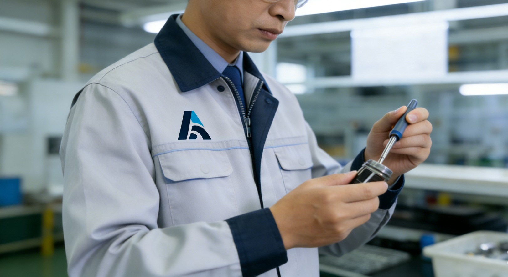 Quality inspection team working at factory